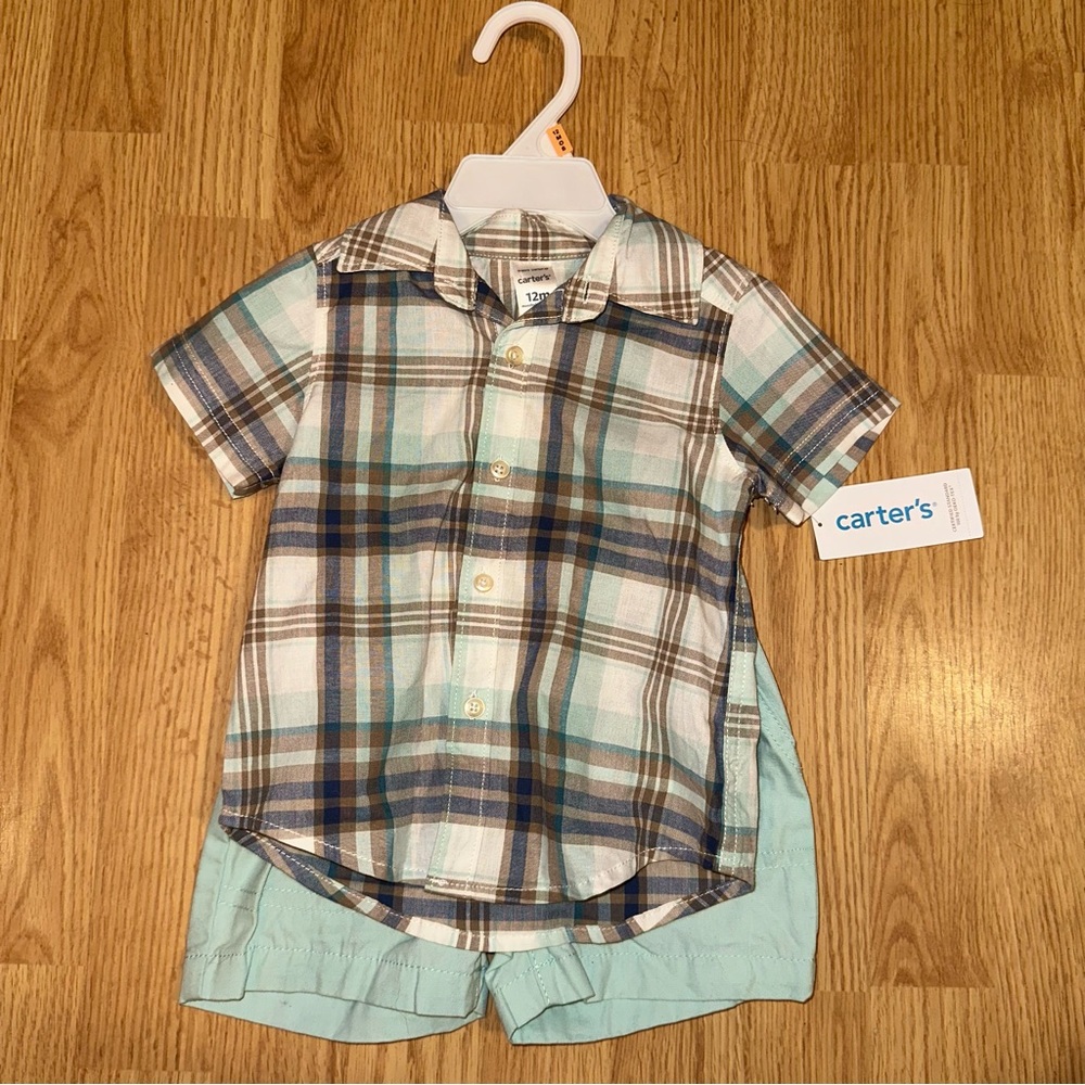Carter’s Two Piece Set Button Up Oufit